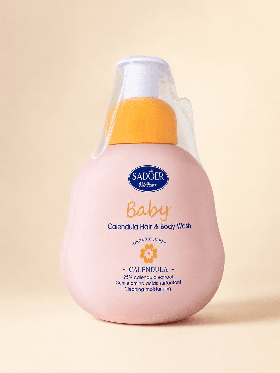 SADOER Baby Calendula Hair & Body Wash ຜະລິດຕະພັນສຳລັບສະຜົມ ແລະ ອາບນ້ຳເດັກນ້ອຍ