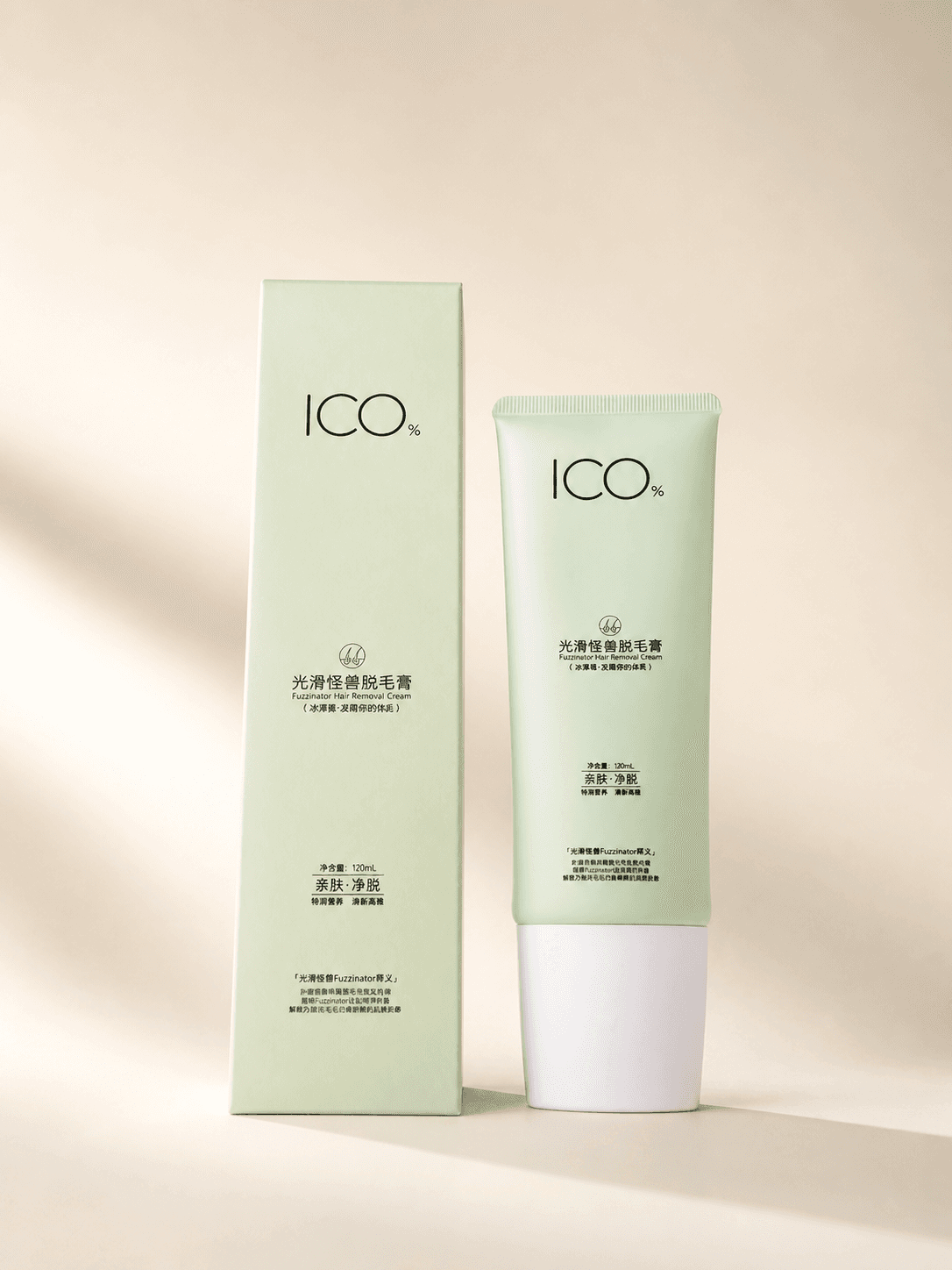 ICO% Fuzzinator Hair Removal Cream ຄຣີມສຳລັບກຳຈັດຂົນຕາມຮ່າງກາຍ ໃຊ້ຕາມຄຳແນະນຳເທິງສະຫຼາກ